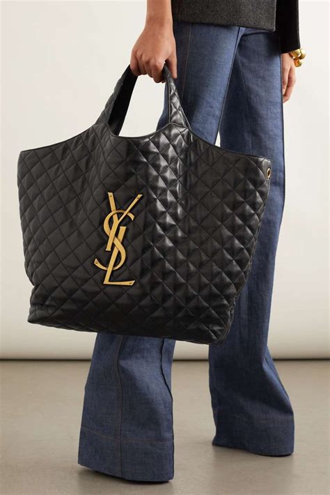 vintage ysl bag|ysl large quilted tote bag.